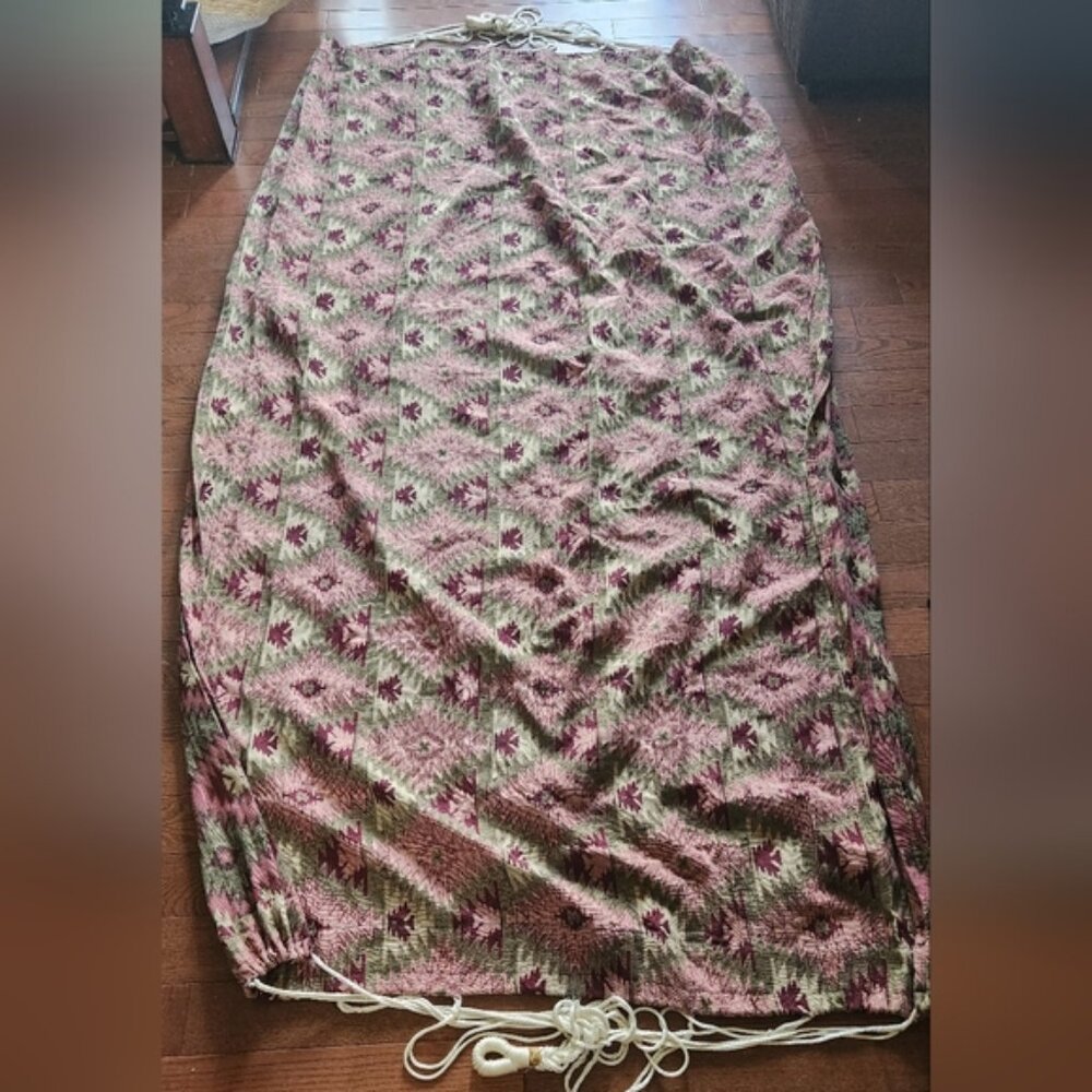 Wide Pink and Green Patterned Hammock‎ New